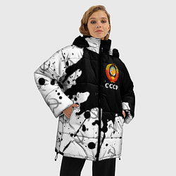 Куртка зимняя женская СССР USSR, цвет: 3D-черный — фото 2