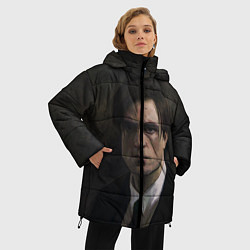 Куртка зимняя женская Роберт Паттинсон, цвет: 3D-черный — фото 2