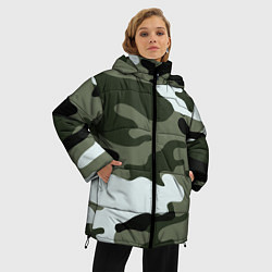 Куртка зимняя женская Camouflage 2, цвет: 3D-красный — фото 2