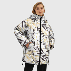 Куртка зимняя женская Колосья, цвет: 3D-черный — фото 2
