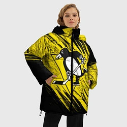 Куртка зимняя женская Pittsburgh Penguins Sport, цвет: 3D-черный — фото 2