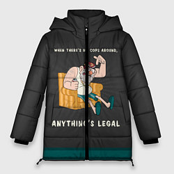 Куртка зимняя женская Стенли Пайнс, цвет: 3D-черный