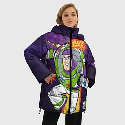 Куртка зимняя женская Buzz Lightyear, цвет: 3D-черный — фото 2