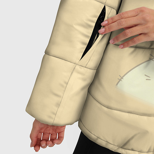 Женская зимняя куртка Конь БоДжек / 3D-Черный – фото 5