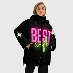Куртка зимняя женская Лучшая жена, цвет: 3D-черный — фото 2
