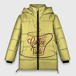 Куртка зимняя женская Время пить кофе, цвет: 3D-черный