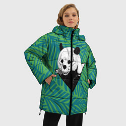 Куртка зимняя женская Панда нежить, цвет: 3D-черный — фото 2