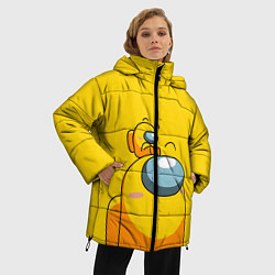 Куртка зимняя женская AMONG US YELLOW, цвет: 3D-красный — фото 2