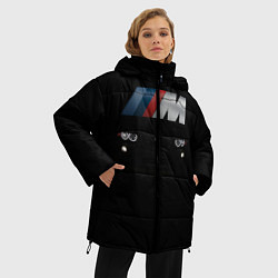 Куртка зимняя женская BMW M, цвет: 3D-черный — фото 2