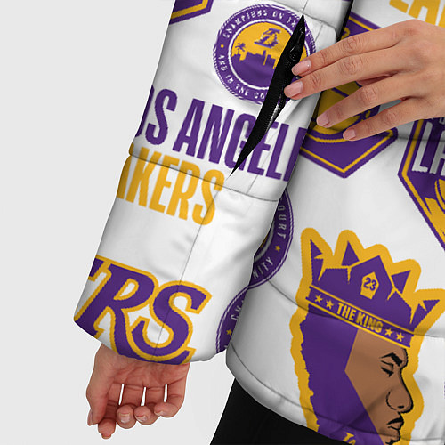 Женская зимняя куртка LAKERS LOGO / 3D-Красный – фото 5