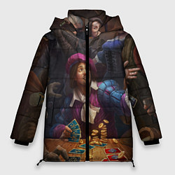 Куртка зимняя женская Лютик играет в гвинт, цвет: 3D-черный