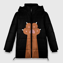 Куртка зимняя женская Лапа медведя, цвет: 3D-черный