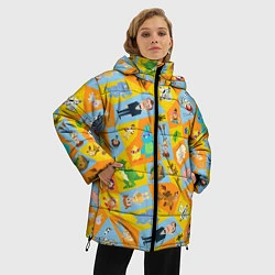 Куртка зимняя женская История Игрушек, цвет: 3D-черный — фото 2