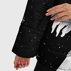 Куртка зимняя женская Эстетика связанных рук, цвет: 3D-черный — фото 2