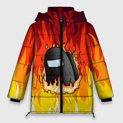 Куртка зимняя женская Among Us Fire Z, цвет: 3D-красный