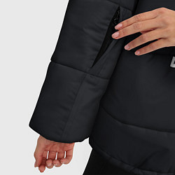Куртка зимняя женская МОЗГ ДНЁМ НОЧЬЮ, цвет: 3D-черный — фото 2