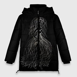 Куртка зимняя женская Девушка - призрак, цвет: 3D-черный