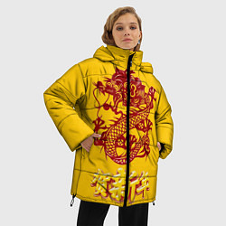 Куртка зимняя женская Китайский новый год, цвет: 3D-черный — фото 2