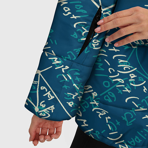 Женская зимняя куртка Математика / 3D-Черный – фото 5
