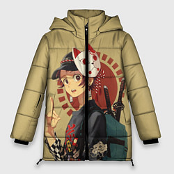 Куртка зимняя женская Tanjiro Kamado, цвет: 3D-черный