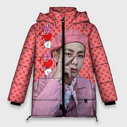 Куртка зимняя женская BTS Ким Тэ Хён, цвет: 3D-черный