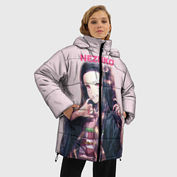 Куртка зимняя женская Nezuko, цвет: 3D-красный — фото 2