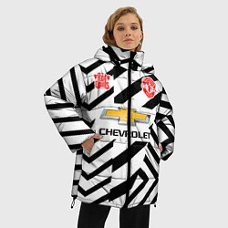 Куртка зимняя женская MANCHESTER UNITED 2021, цвет: 3D-черный — фото 2