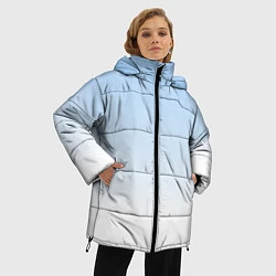 Куртка зимняя женская Небесно-голубой градиент, цвет: 3D-светло-серый — фото 2