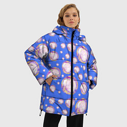 Куртка зимняя женская Мыльные пузыри, цвет: 3D-черный — фото 2