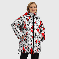 Куртка зимняя женская Haunted Family, цвет: 3D-красный — фото 2
