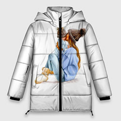 Куртка зимняя женская Самая лучшая мама, цвет: 3D-светло-серый
