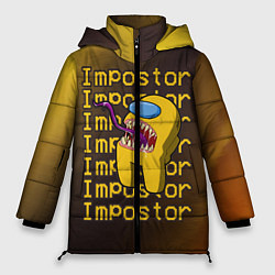 Куртка зимняя женская AMONG US - IMPOSTOR, цвет: 3D-черный