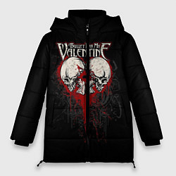 Куртка зимняя женская Bullet for my valentine, цвет: 3D-черный