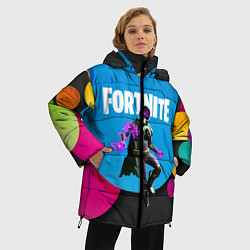 Куртка зимняя женская FORTNITE S, цвет: 3D-черный — фото 2