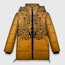 Куртка зимняя женская Леопард, цвет: 3D-черный