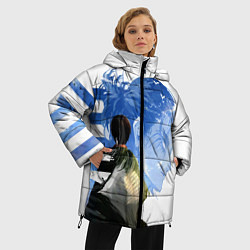Куртка зимняя женская Атака титанов, цвет: 3D-красный — фото 2