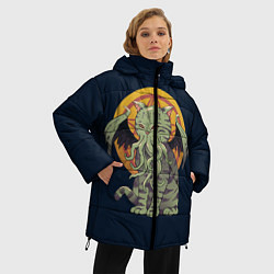 Куртка зимняя женская Cathulhu, цвет: 3D-красный — фото 2