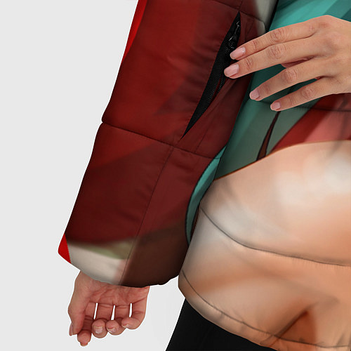 Женская зимняя куртка НОВЫЙ ГОД ВОКАЛОИД / 3D-Черный – фото 5