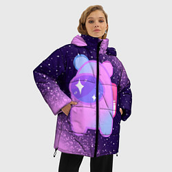 Куртка зимняя женская AMONG US - SPACE, цвет: 3D-светло-серый — фото 2
