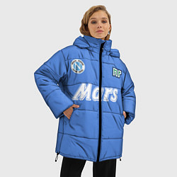 Куртка зимняя женская Диего Марадона Наполи, цвет: 3D-черный — фото 2