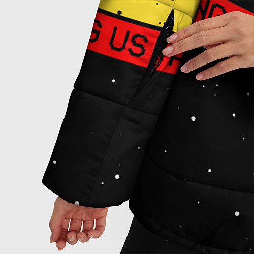 Женская зимняя куртка AMONG US Амонг Ас / 3D-Черный – фото 5