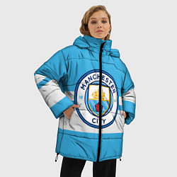 Куртка зимняя женская MANCHESTER CITY, цвет: 3D-черный — фото 2