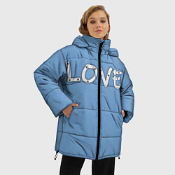 Куртка зимняя женская LOVE, цвет: 3D-черный — фото 2