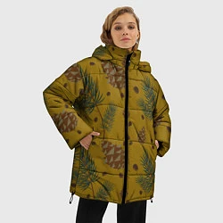 Куртка зимняя женская Сибирские шишки, цвет: 3D-черный — фото 2