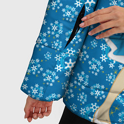 Куртка зимняя женская Kooky Christmas, цвет: 3D-черный — фото 2