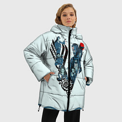 Куртка зимняя женская Викинги, цвет: 3D-светло-серый — фото 2