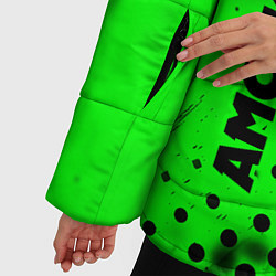 Куртка зимняя женская AMONG US - BRAWL STARS LEON, цвет: 3D-черный — фото 2