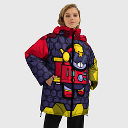 Куртка зимняя женская AMONG US - BRAWL STARS SURGE, цвет: 3D-красный — фото 2