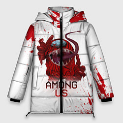Куртка зимняя женская AMONG US - МОНСТР, цвет: 3D-красный