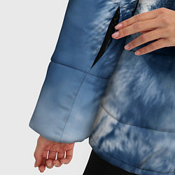 Куртка зимняя женская Красивый волк, цвет: 3D-светло-серый — фото 2